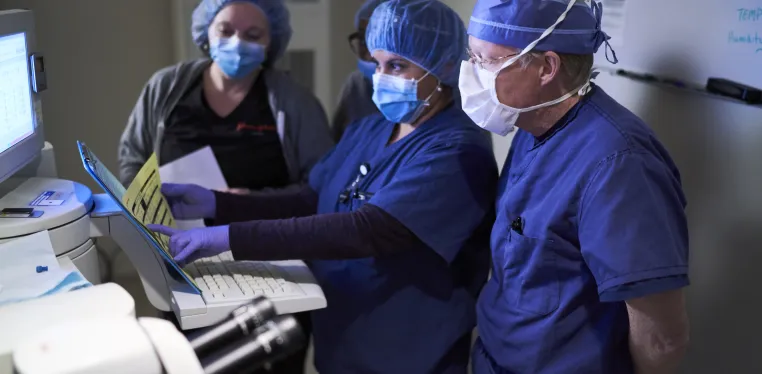 Ophthalmologist Jeffrey Carlisle, MD, and team