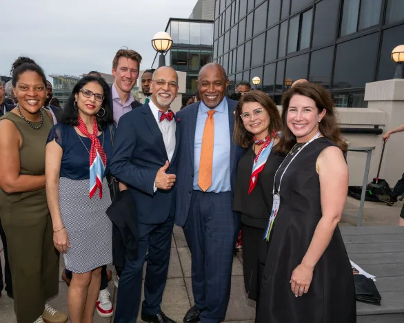 Ophthalmologists attend an OPHTHPAC reception at Mid-Year Forum 2025