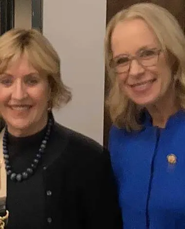 Mary Lawrence, MD poses with Representative Kelly Morrison