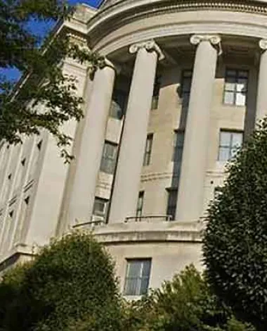 A building exterior with a sign that reads United States Federal Trade Commission