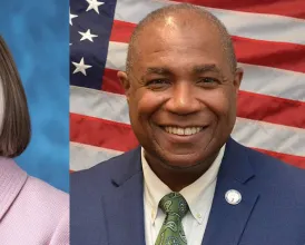 Headshots of two of the new ophthalmologist-friendly members of the 119th Congress