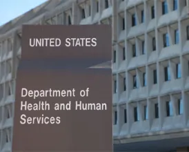 A sign that reads "United States Department of Health and Human Services"